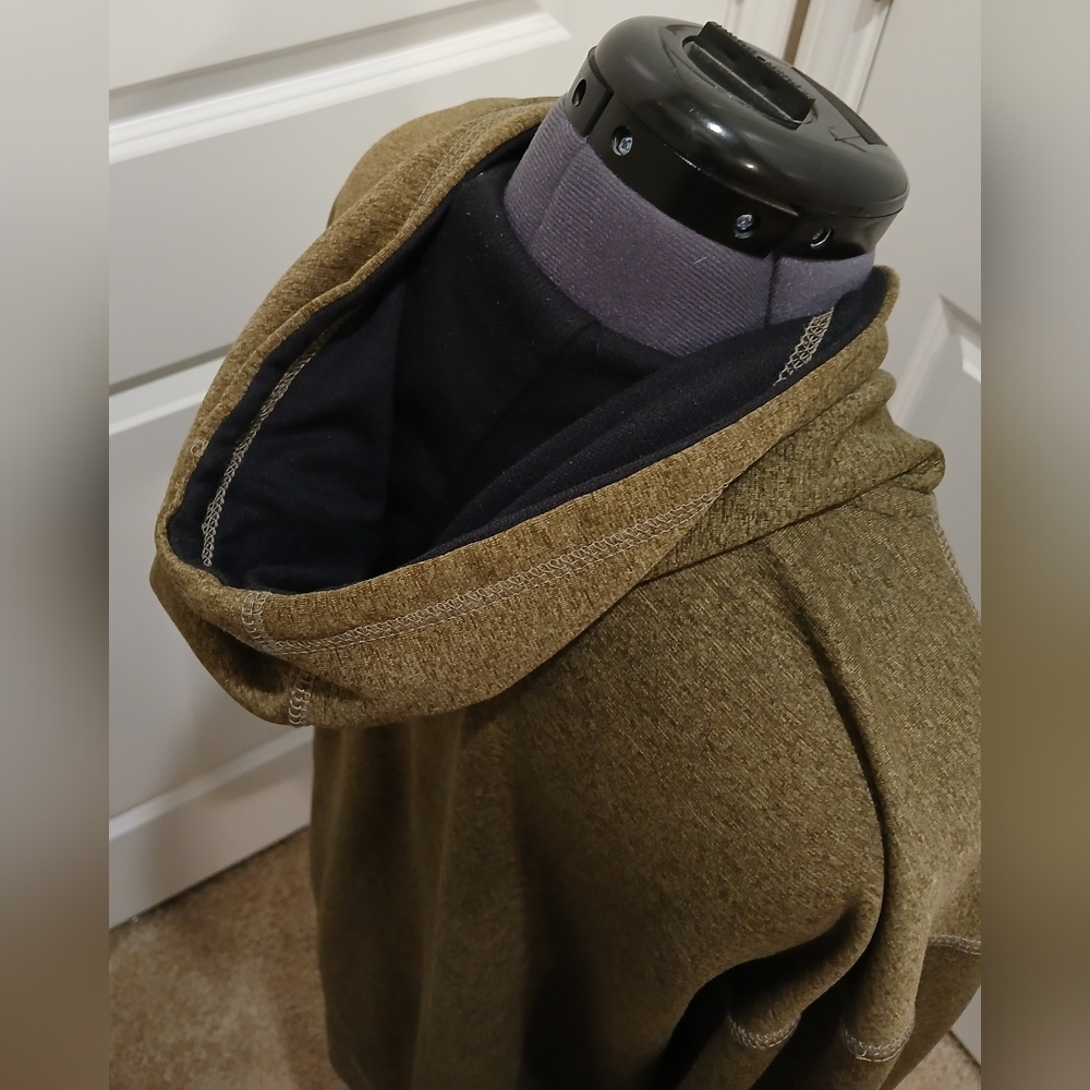 Men's Carhartt Olive Green‎ Hoodie - Picture 4 of 12